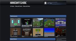 Desktop Screenshot of minecraftclassic.org